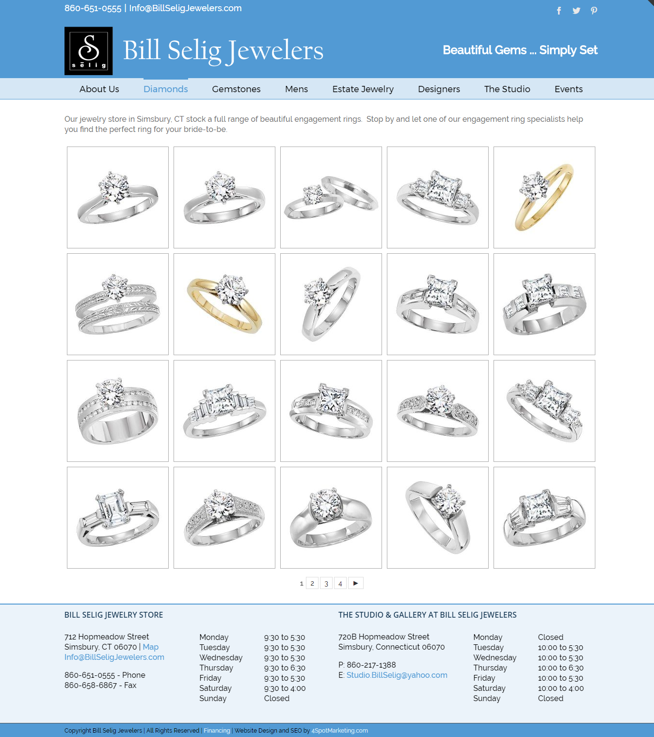 WordPress Website Design Mobile Google Friendly Jewelry