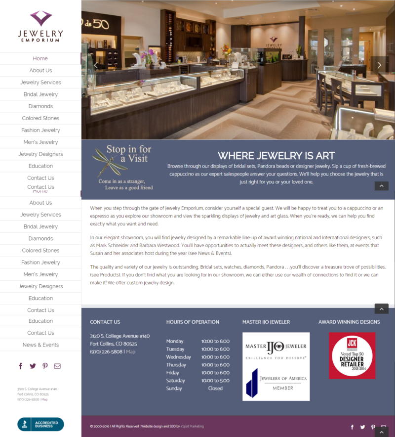 Jewelry Store Web Development
